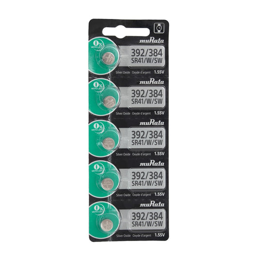 Pkg/5 Type 392/384 MuRata Watch Battery Tear Strip QSWB392