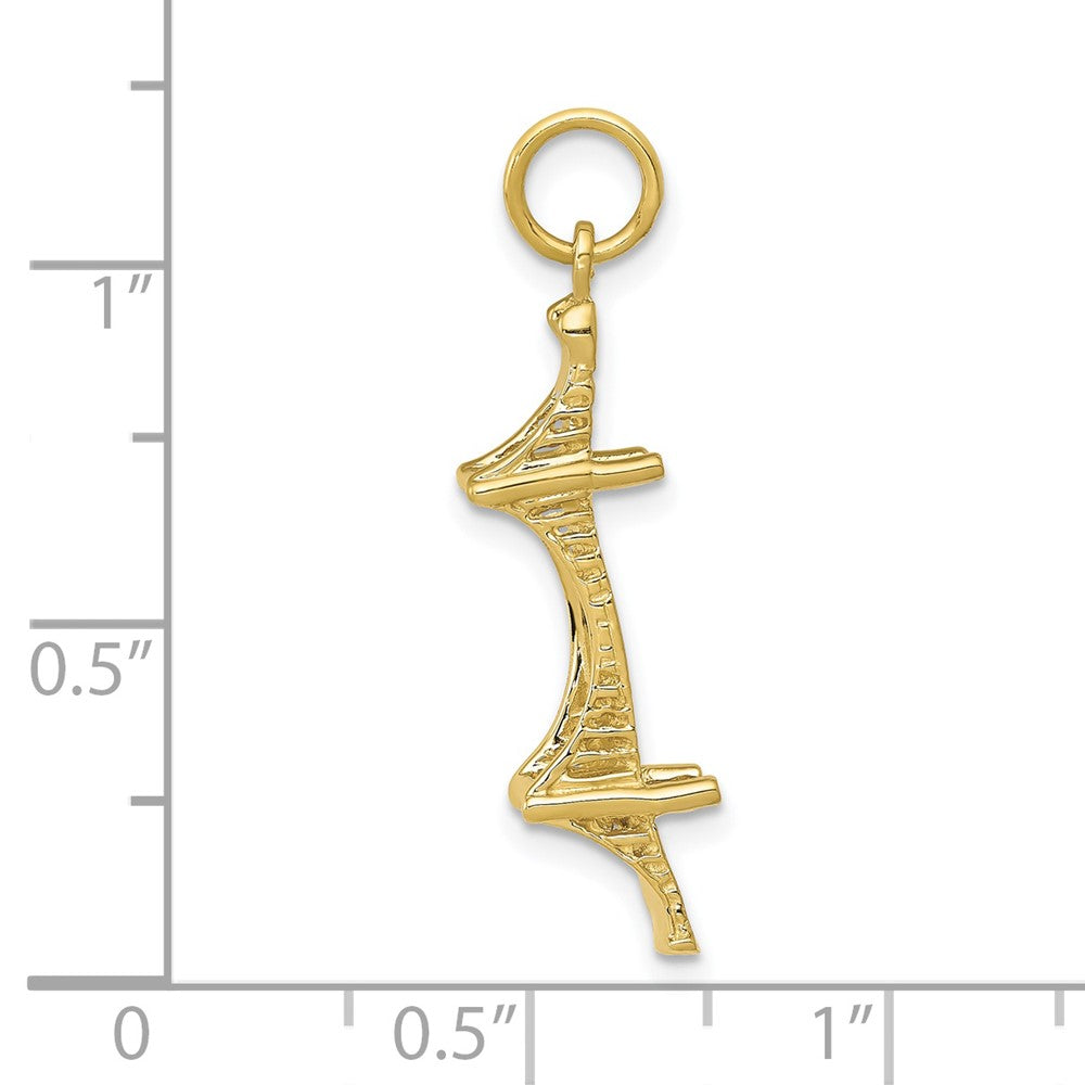 14k 3D Mackinac Bridge Charm