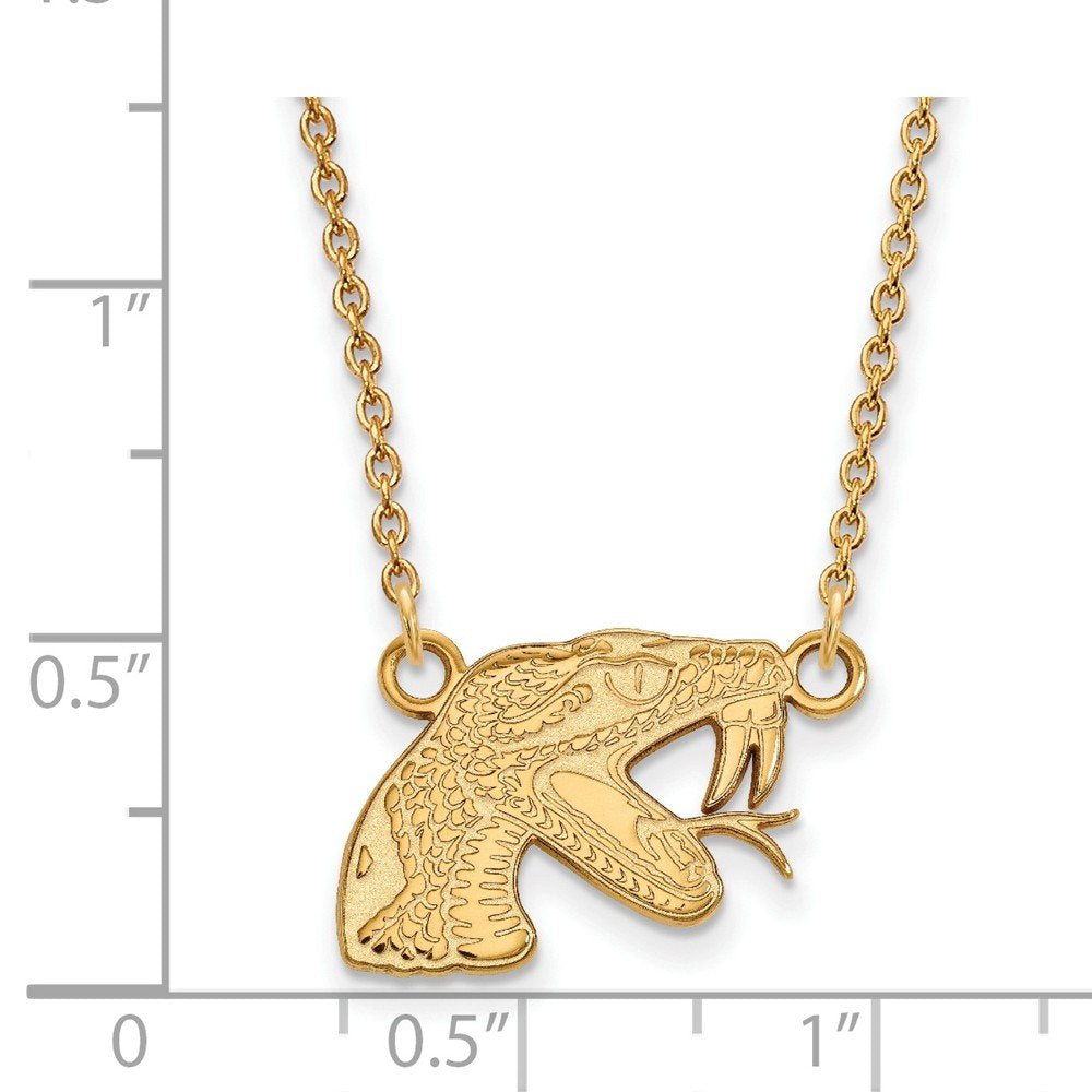 Logoart Sterling Silver Gp Florida Aandm University Small Pendant Necklace