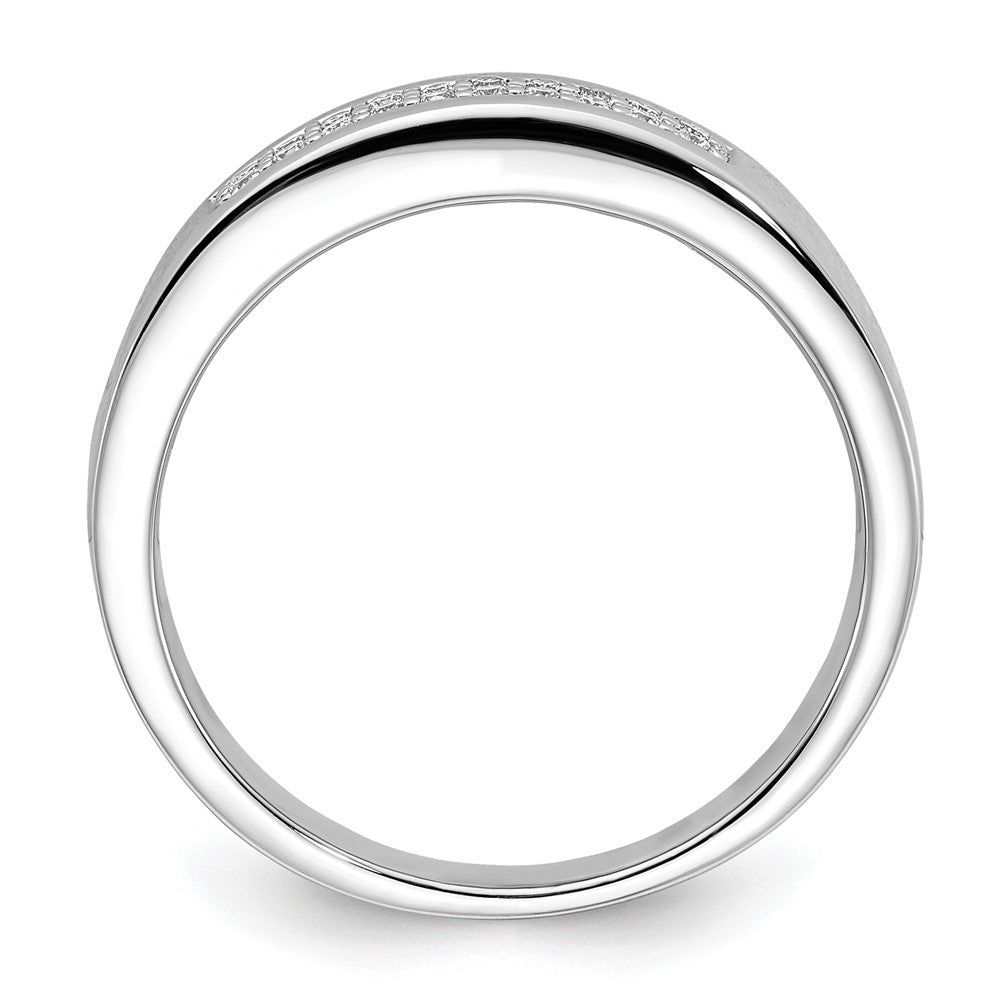 Sterling Silver Diamond Wedding Band