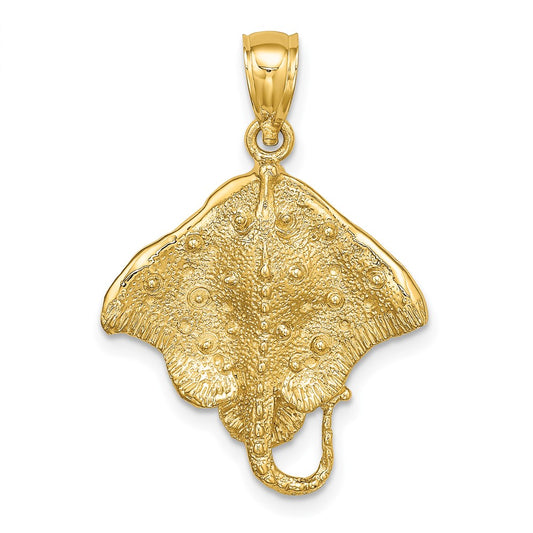10K Stingray Charm