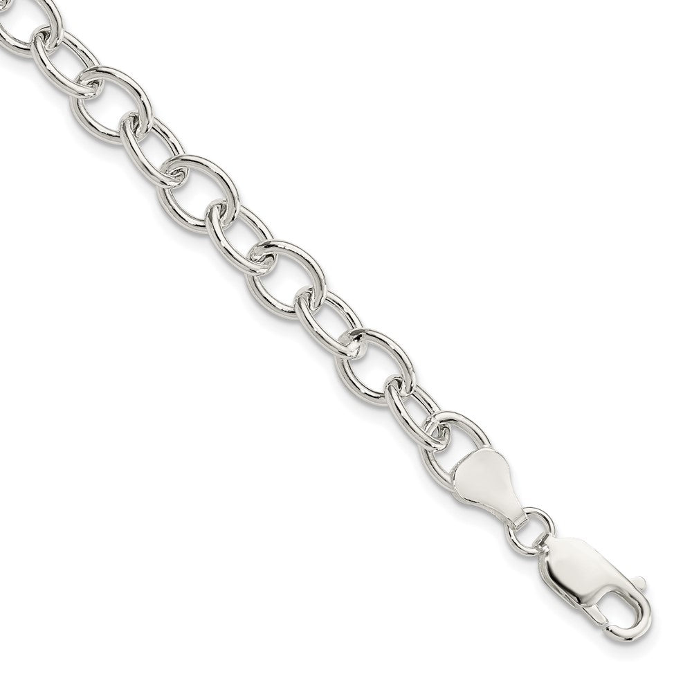 Sterling Silver Cable 6.75mm Bracelet 7.5 inches