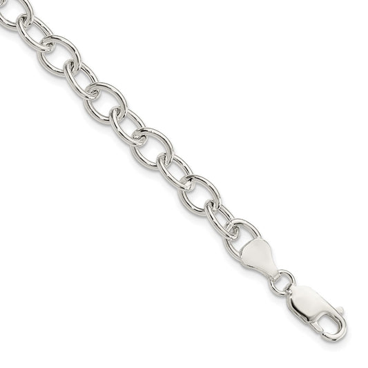 Sterling Silver Cable 6.75mm Bracelet 7.5 inches