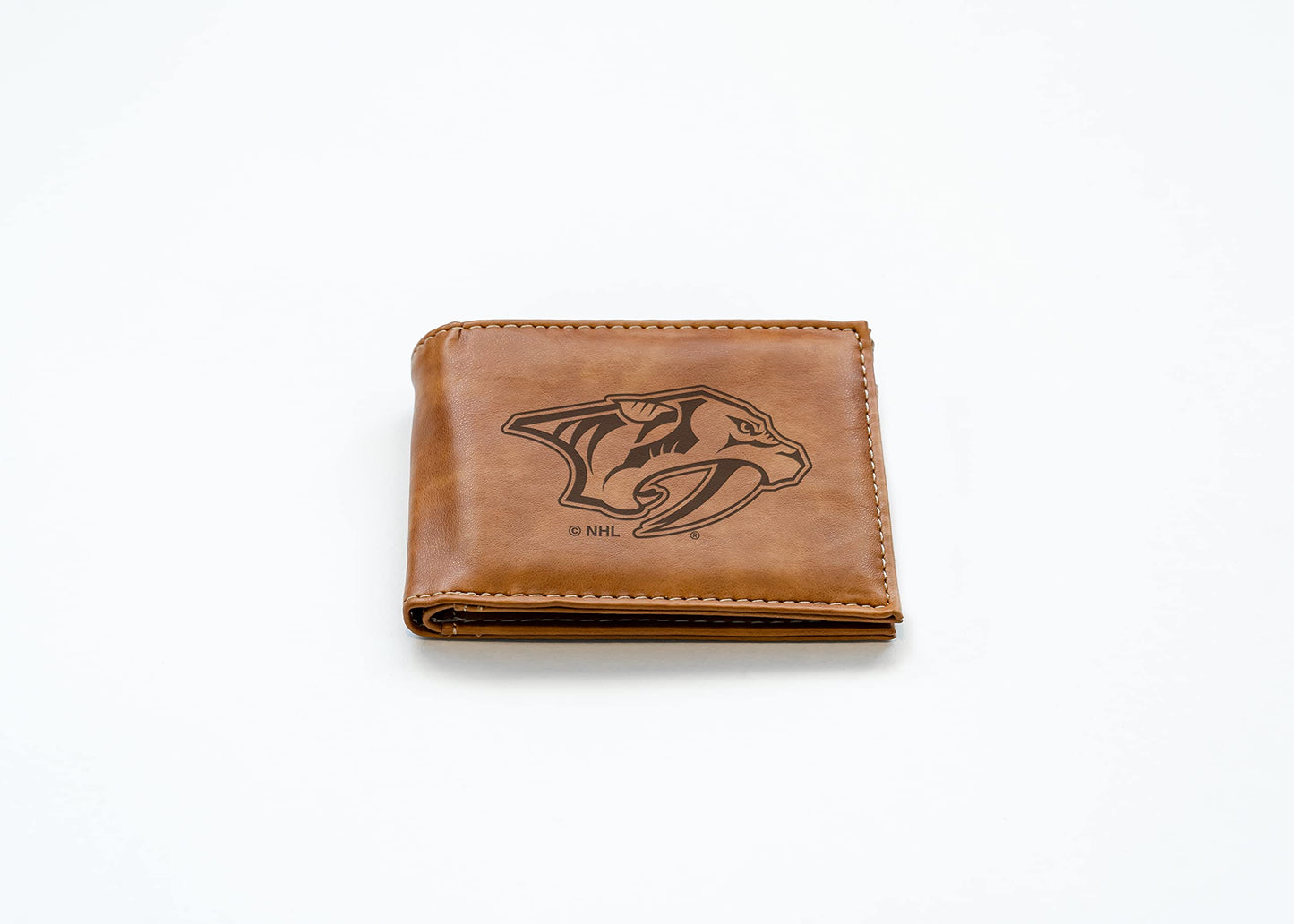 4" Brown NHL Nashville Predators Billfold Wallet