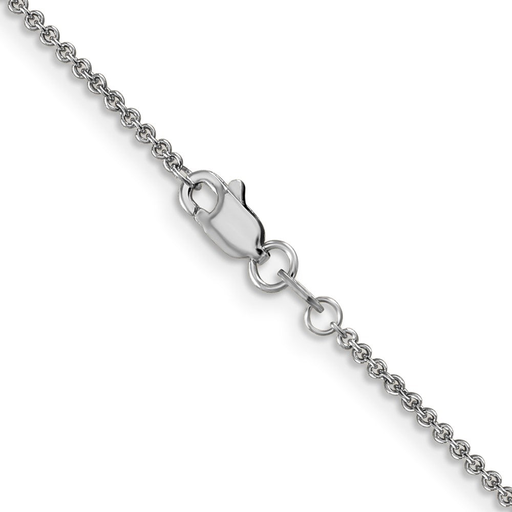 18k White Gold  1.35mm 24in. Cable Chain