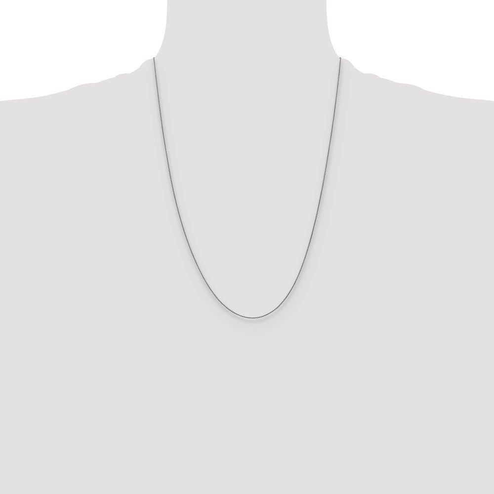 14K White Gold .8mm Spiga Chain