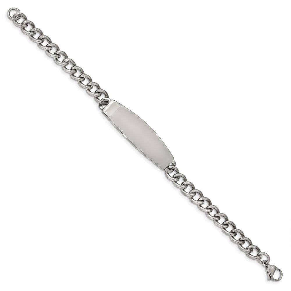 Stainless Steel Polished 8.5in ID Bracelet 8.75 inches