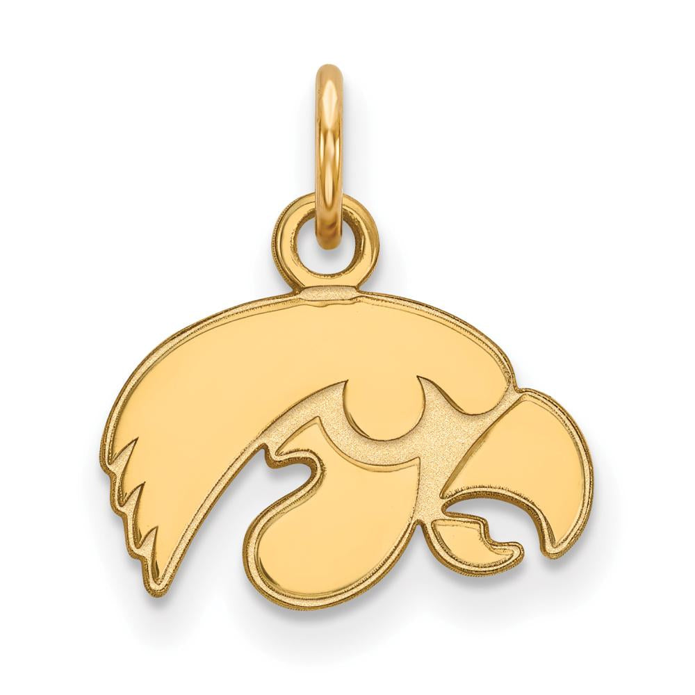 14k Gold LogoArt University of Iowa Hawk Extra Small Pendant Q4Y001UIA