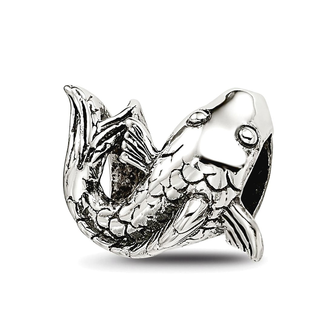 Sterling Silver Reflections Fish Bead