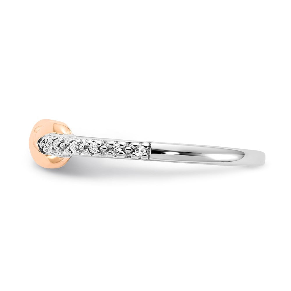 SS/10K Two-Tone Diamond Ring