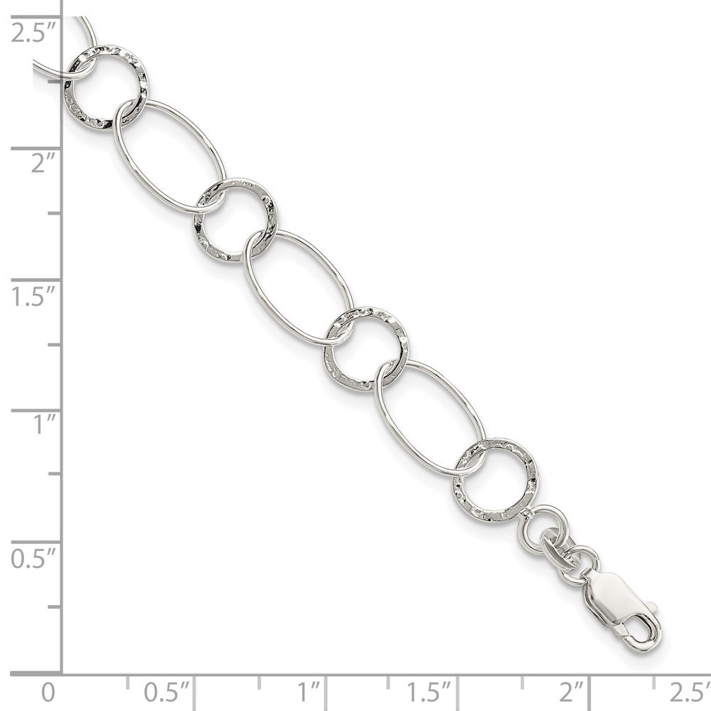 Sterling Silver Fancy Bracelet 7.5 inches