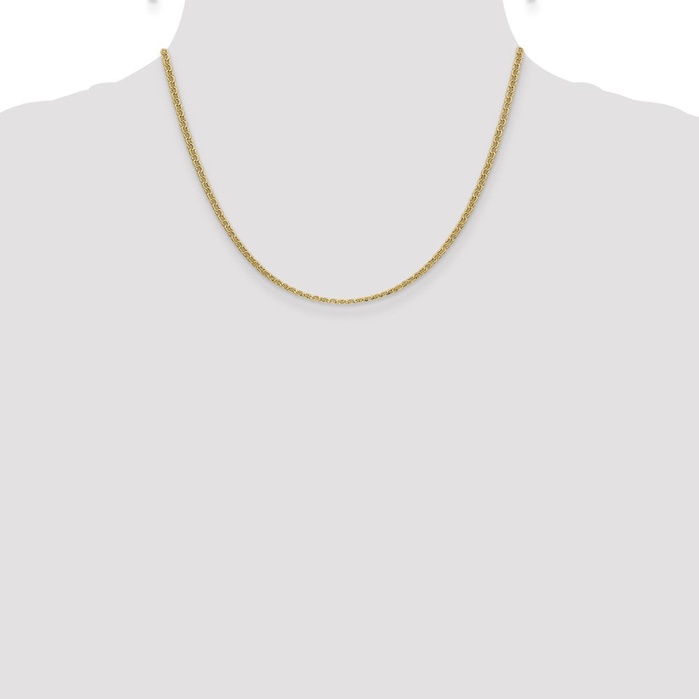 14k 2.4mm Semi-Solid Anchor Chain