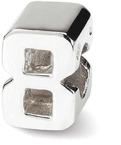 Reflection Beads Sterling Silver Reflections Number 8 Bead