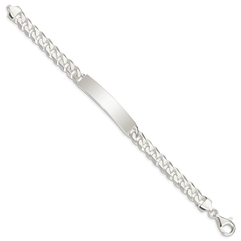Sterling Silver Curb Link ID Bracelet 8.5 inches