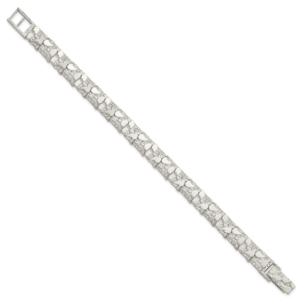 Sterling Silver 9mm Nugget Bracelet 8 inches