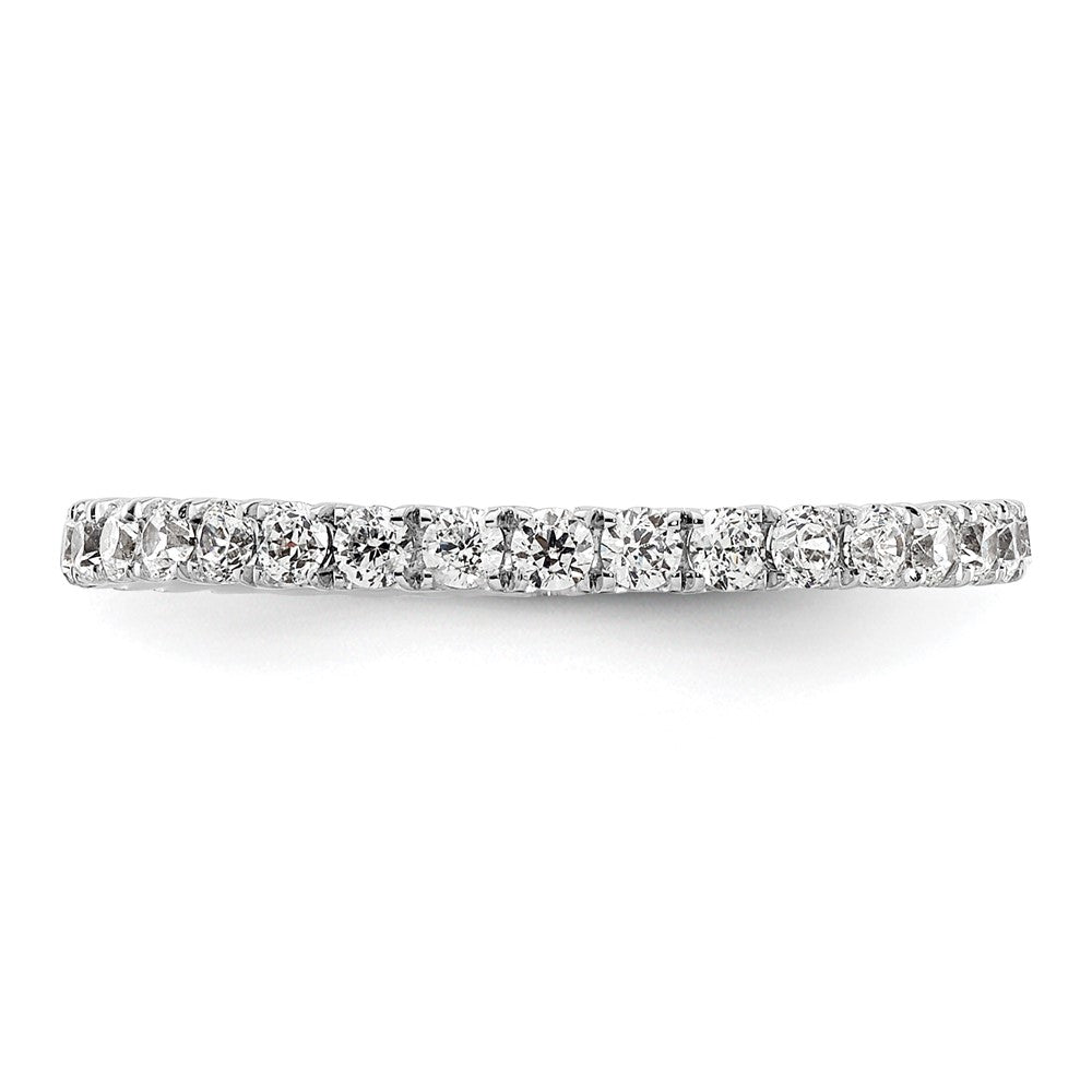 True Origin 14K White Gold 1/2 carat Lab Grown Diamond VS  D E F  Size 4.5 Eternity Band