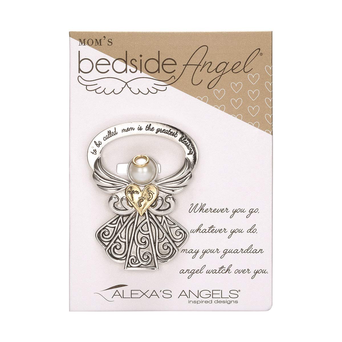 Alexa's Angels Rhodium-plated TO BE CALLED MOM IS THE GREATEST BLESSING Bedside Angel Q-GM23657