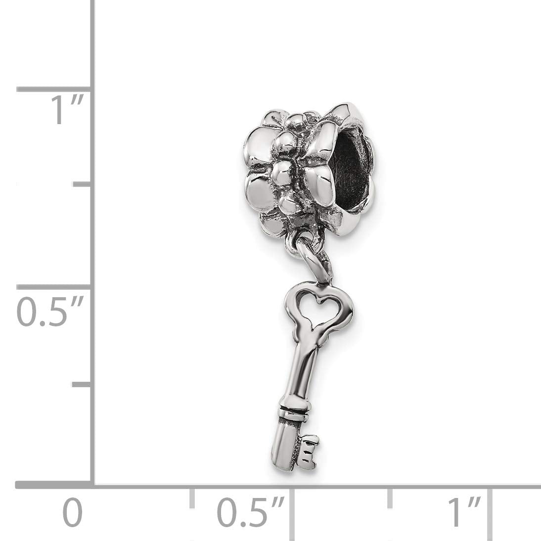 Sterling Silver Reflections Key Dangle Bead