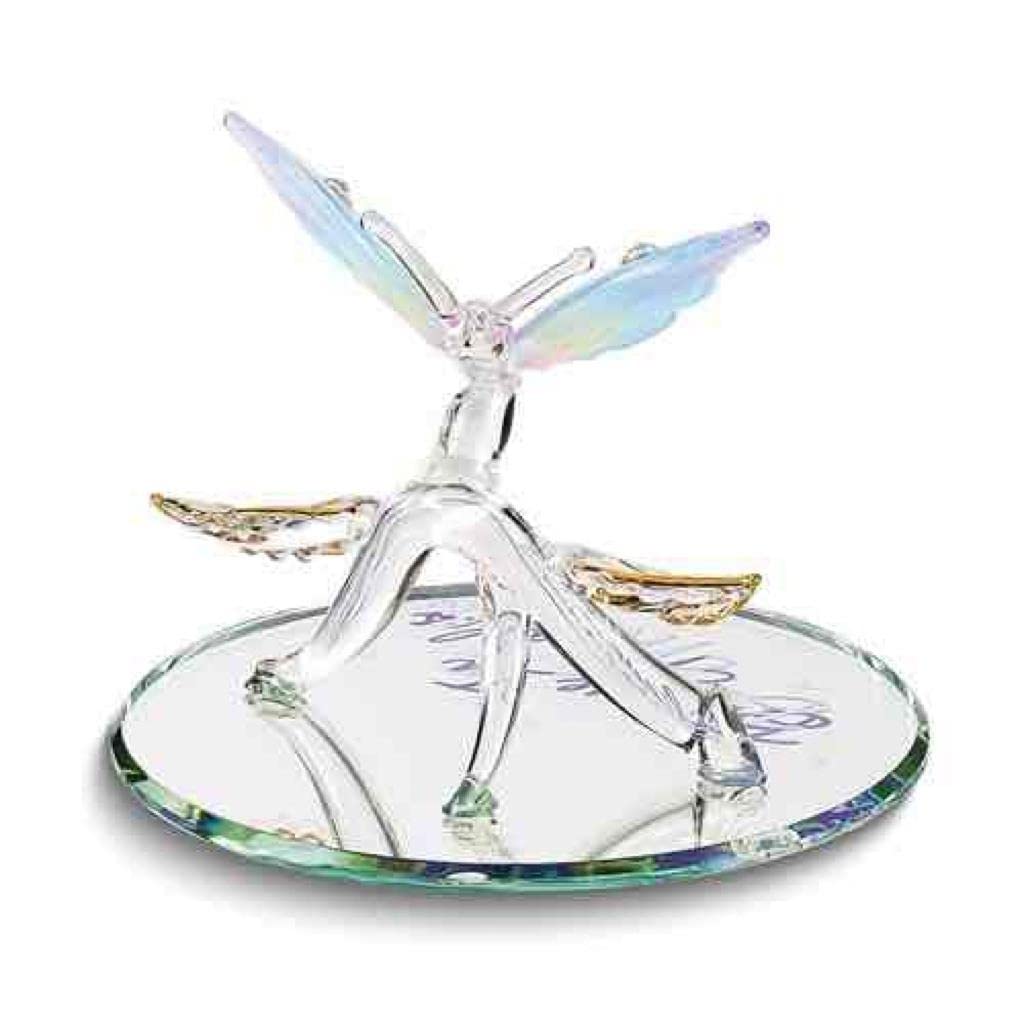 Butterfly Believe in Miracles Glass Figurine