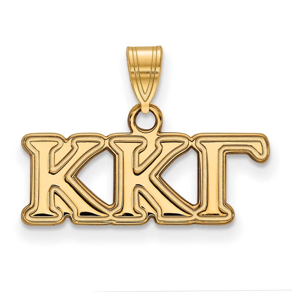 Logoart Sterling Silver Gp Kappa Kappa Gamma Small Pendant