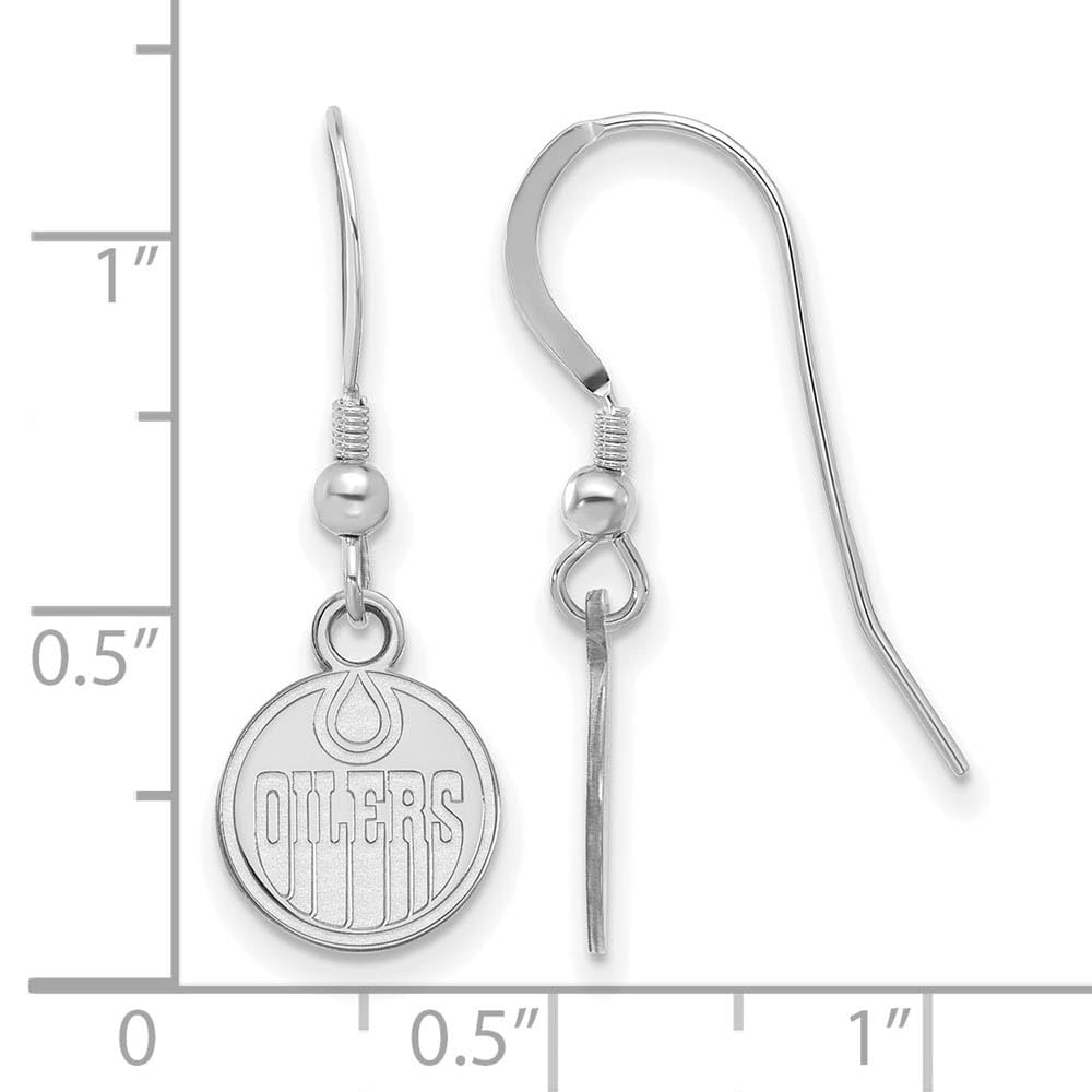 Women's Edmonton Oilers Sterling Silver XS Dangle Earrings