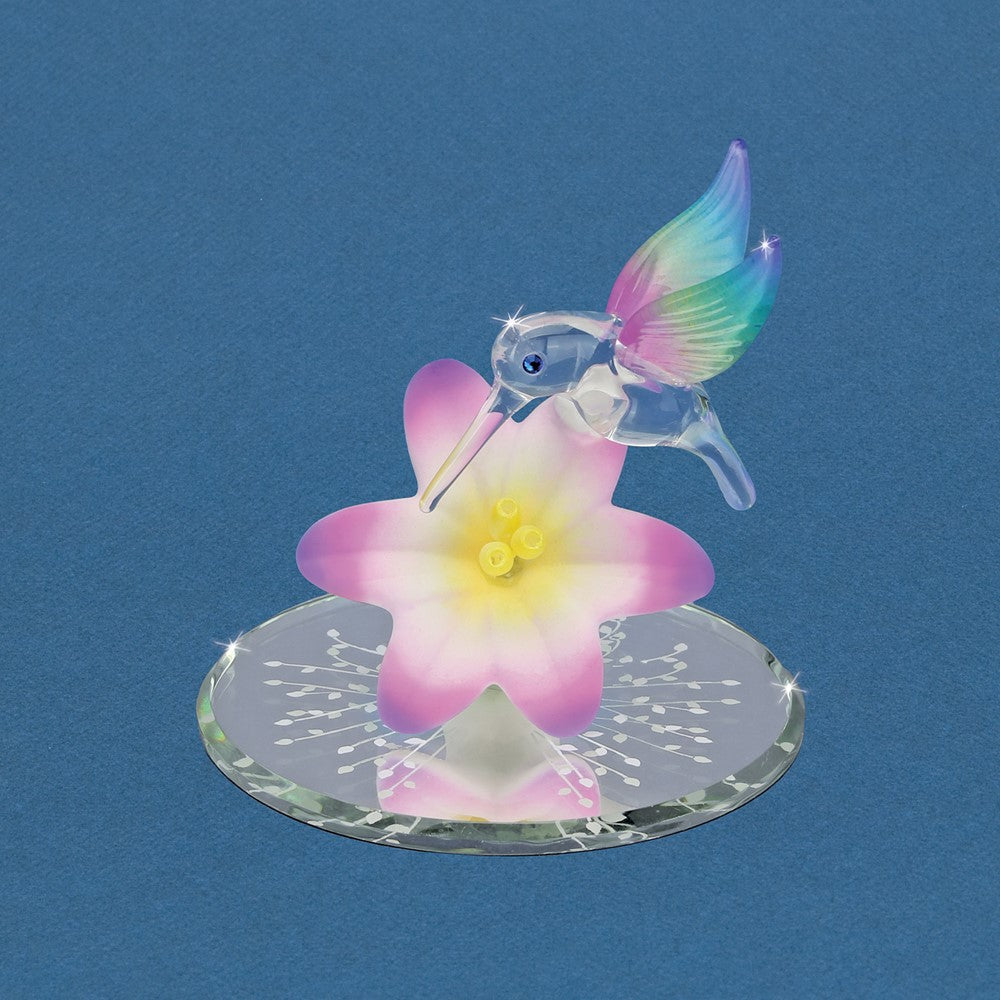 Glass Baron Hummingbird with Lavender Lily