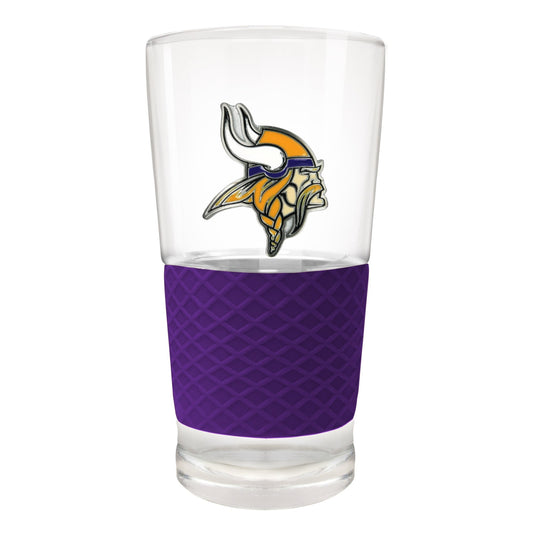 Minnesota Vikings 22oz. Pilsner Glass with Silicone Grip