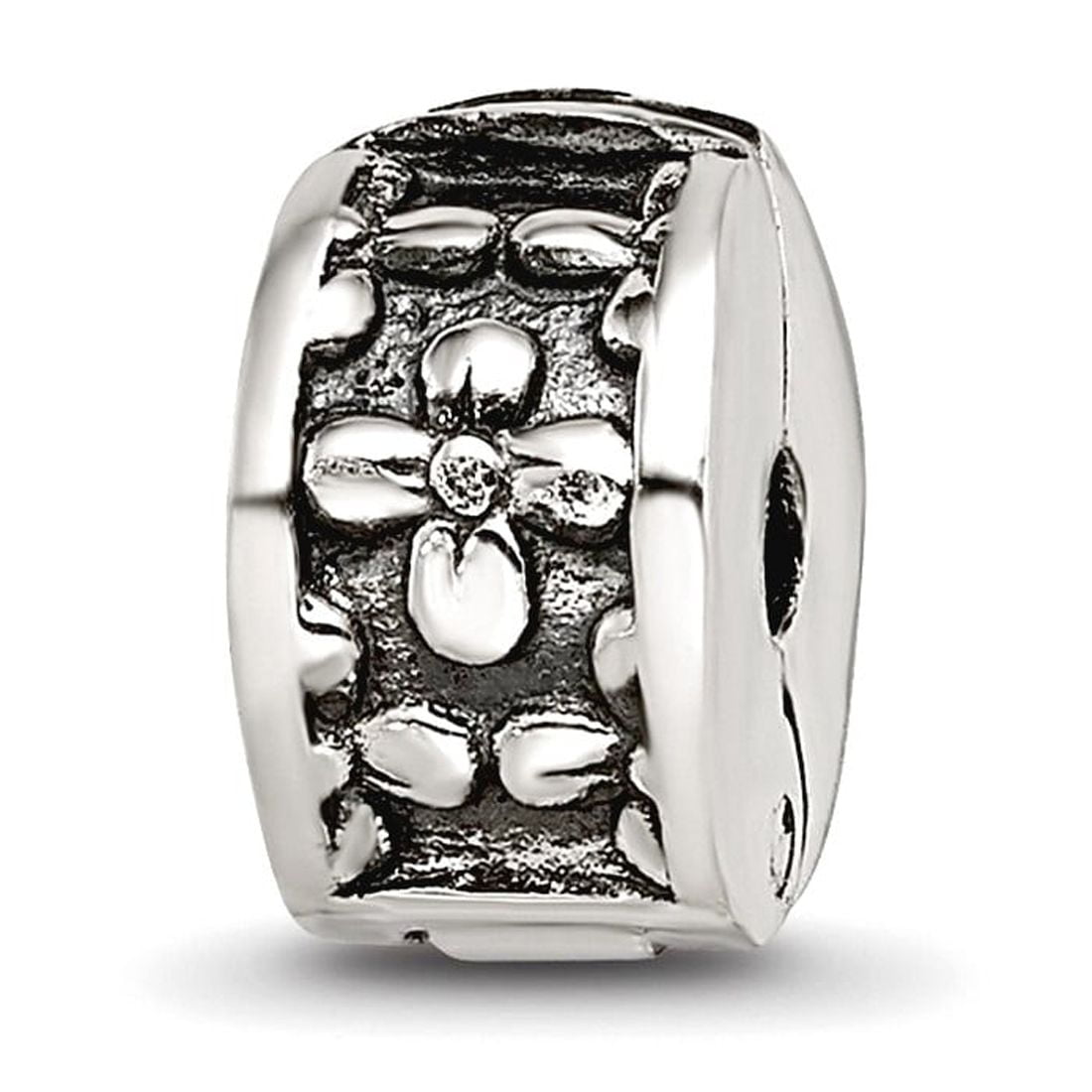 Sterling Silver Reflections Kids Floral Clip Bead