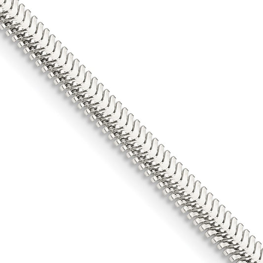 Sterling Silver 3.3mm Flat Oval Snake Chain 16 Inches