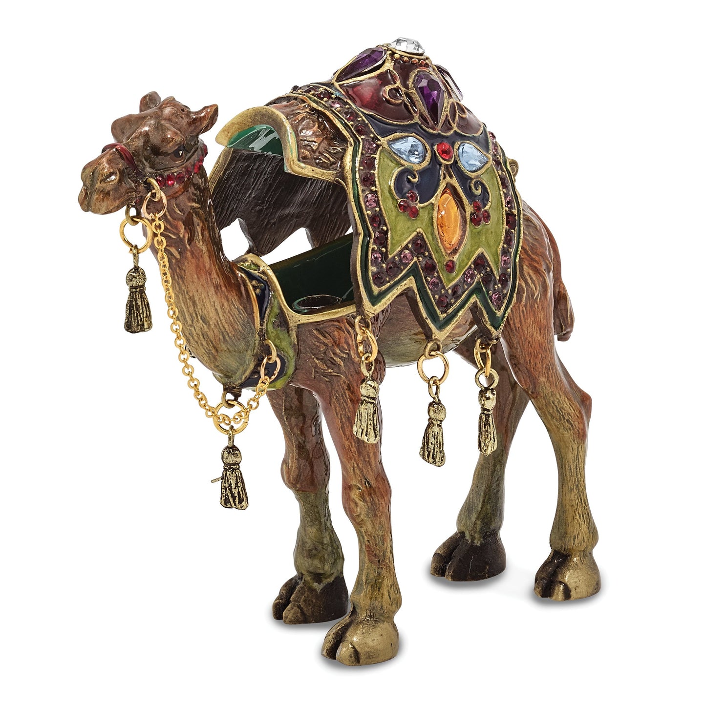 Pewter Desert Camel Trinket Box