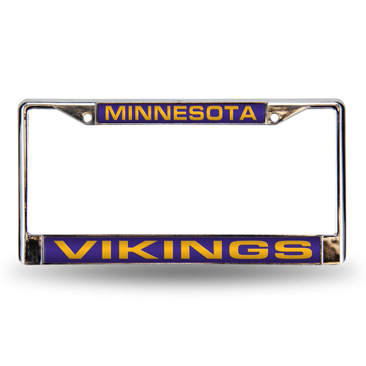 Minnesota Vikings Team Laser Chrome License Plate Frame