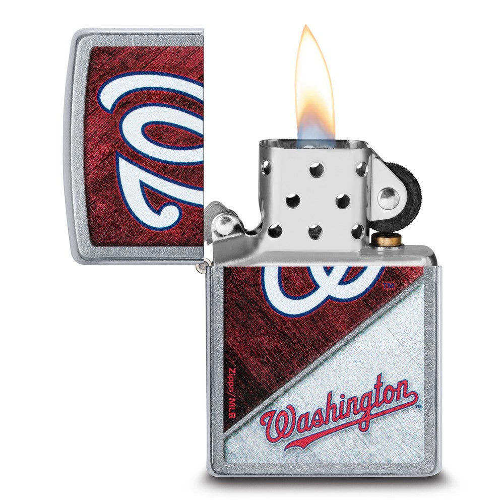 Zippo Street Chrome Washington Nationals Color Image MLB Lighter