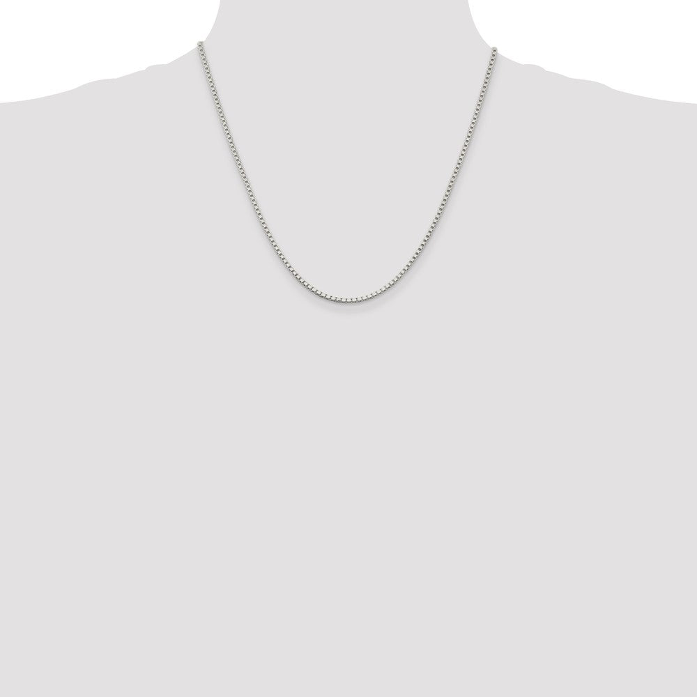 Sterling Silver 2mm Box Chain 20 Inches