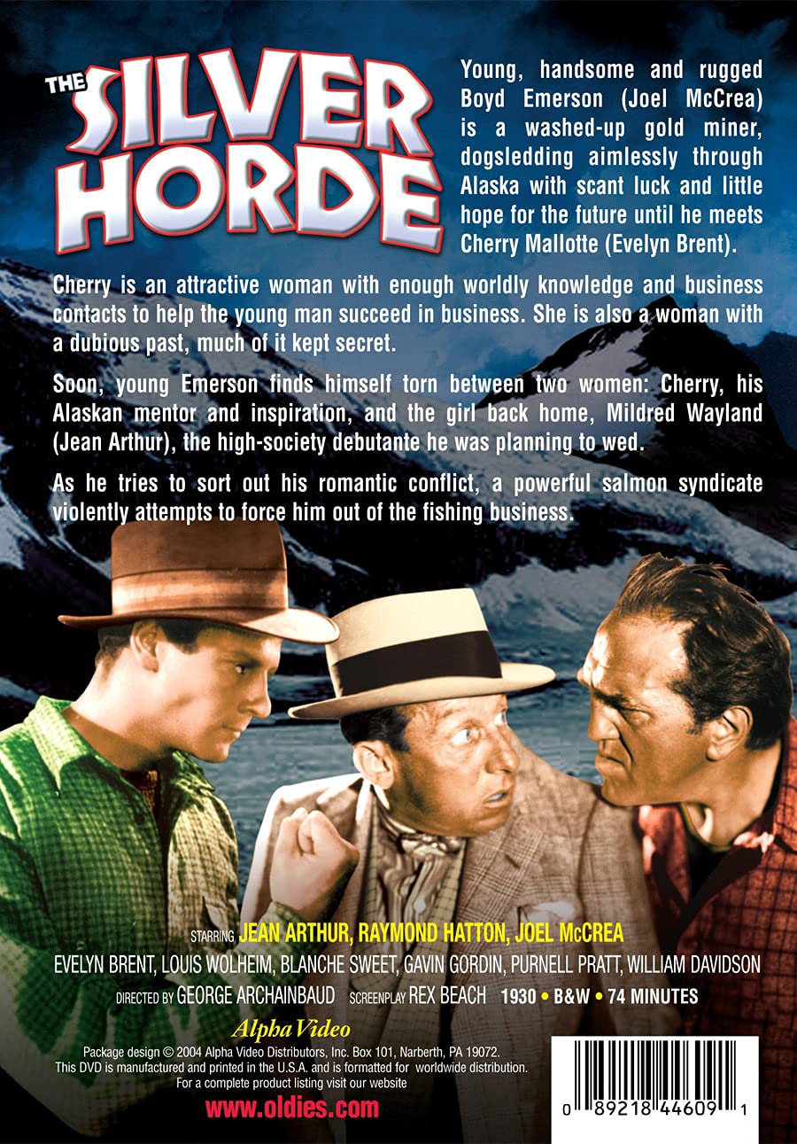 The Silver Horde (DVD), Alpha Video, Western