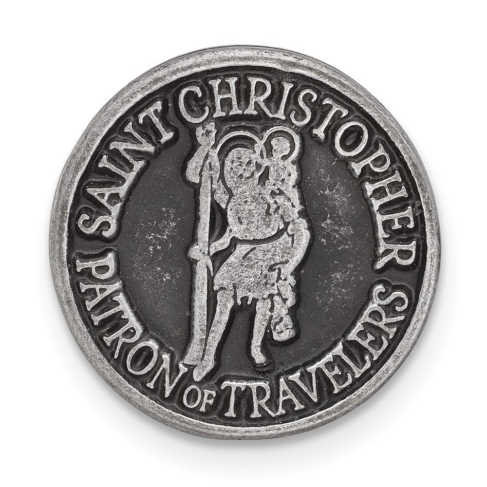 St Christopher Poem Pewter Finish Pocket Token