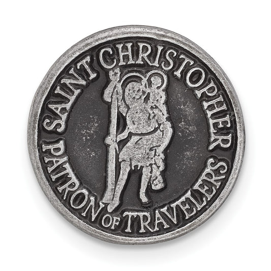 St Christopher Poem Pewter Finish Pocket Token