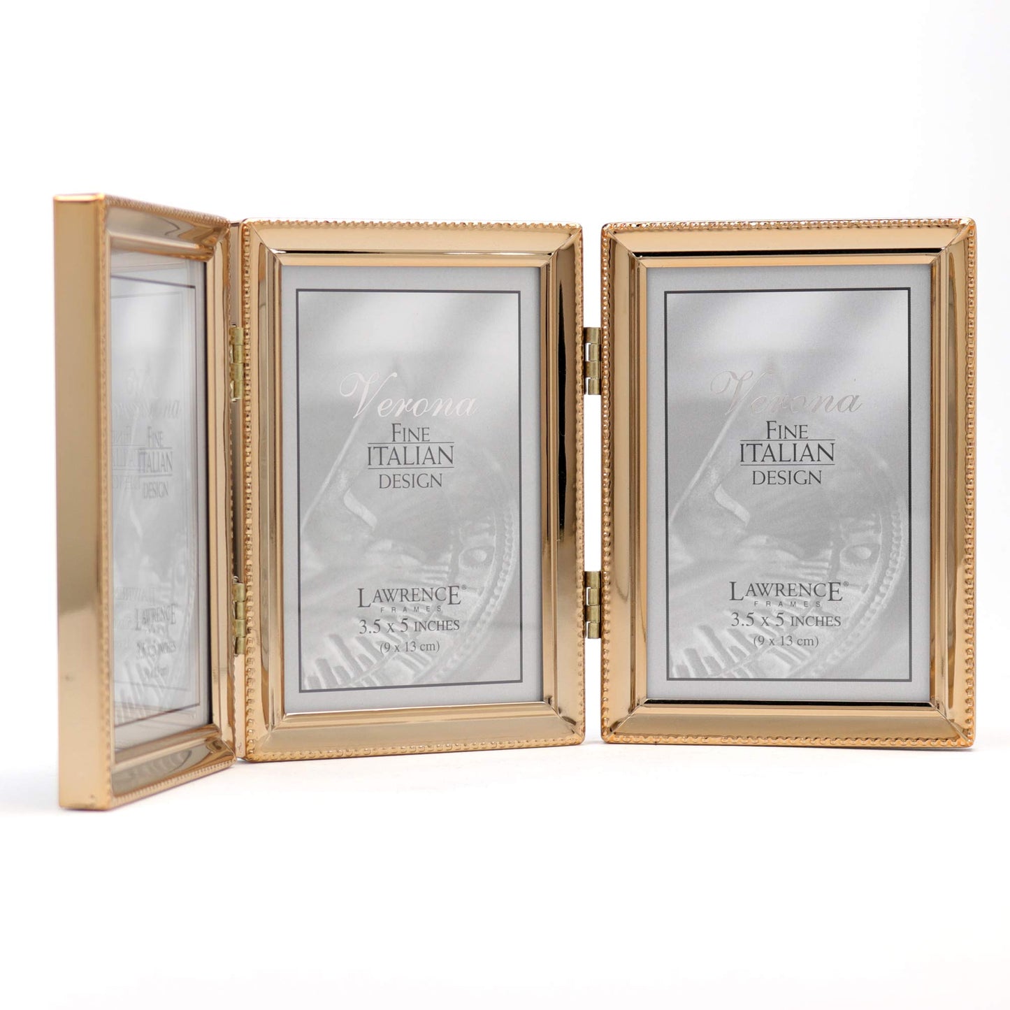 Lawrence Frames 5.12" x 11.1" Metal Picture Frame, Gold