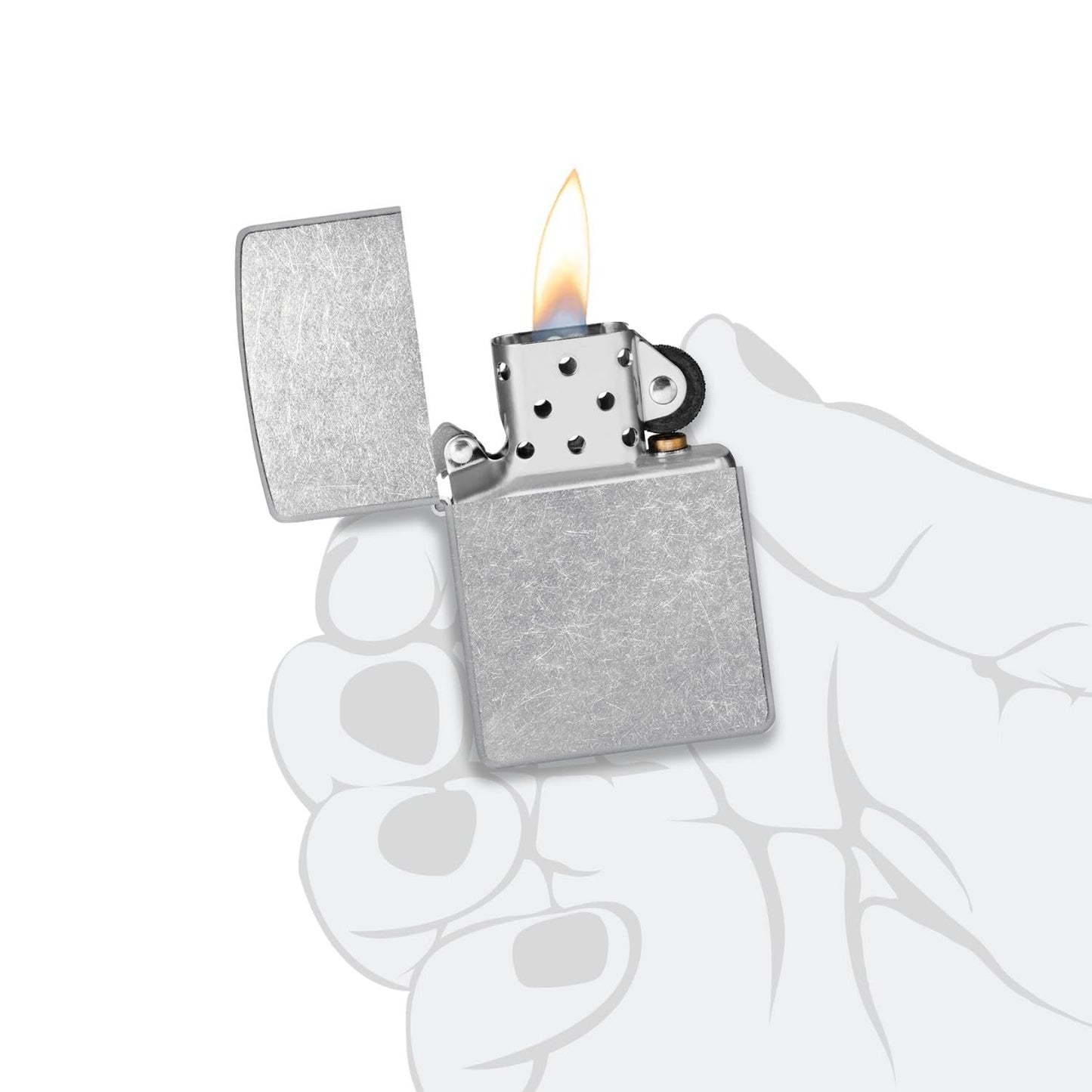Zippo Classic Street Chrome Pocket Lighter