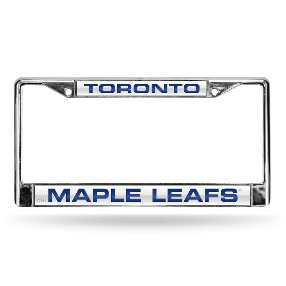 Toronto Hockey Maple Leaf's Chrome Metal Laser Cut License Plate Frame