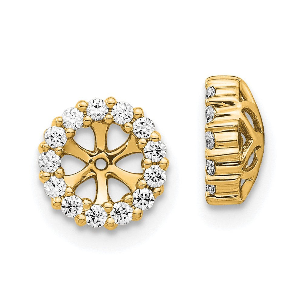 14k 1/4 carat Lab Grown Diamond VS/SI+ G+ for 4.25 mm Earring Jacket