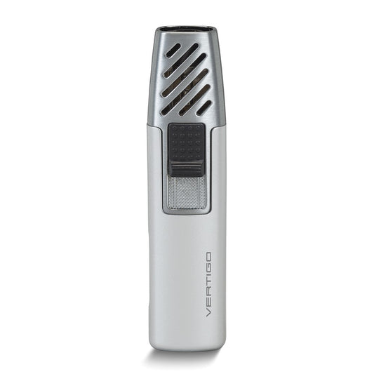 Vertigo Chrome Gnome Slim Single Torch Flame Lighter