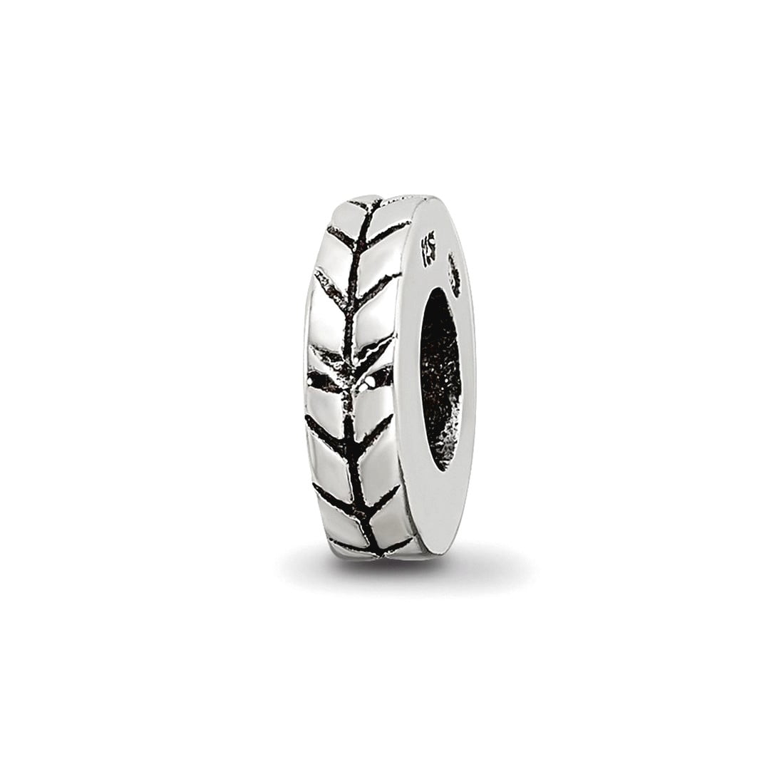 Sterling Silver Reflections Notched Spacer Bead