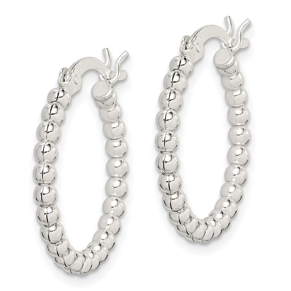 Sterling Silver Rhodium-plated Polished CZ Threader Earrings