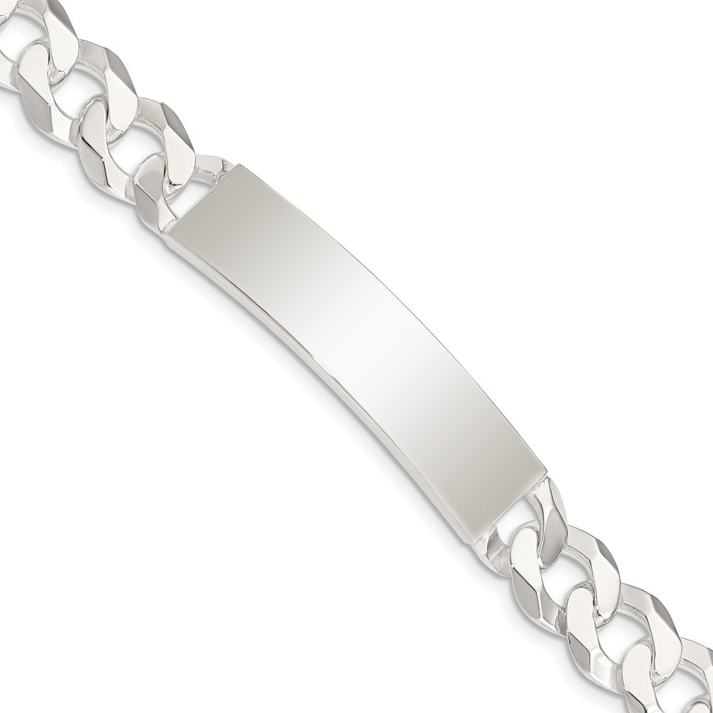 Sterling Silver Curb Link ID Bracelet 7.5 inches