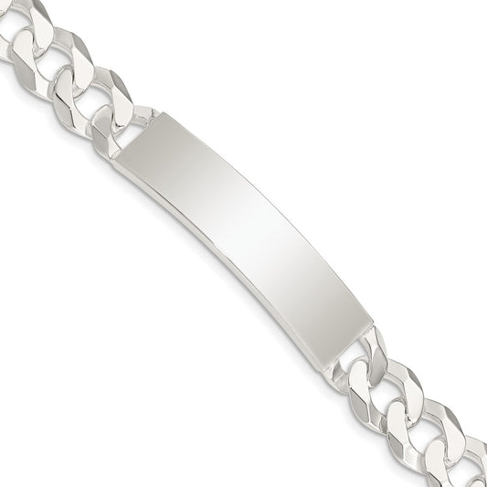 Sterling Silver Curb Link ID Bracelet 7.5 inches