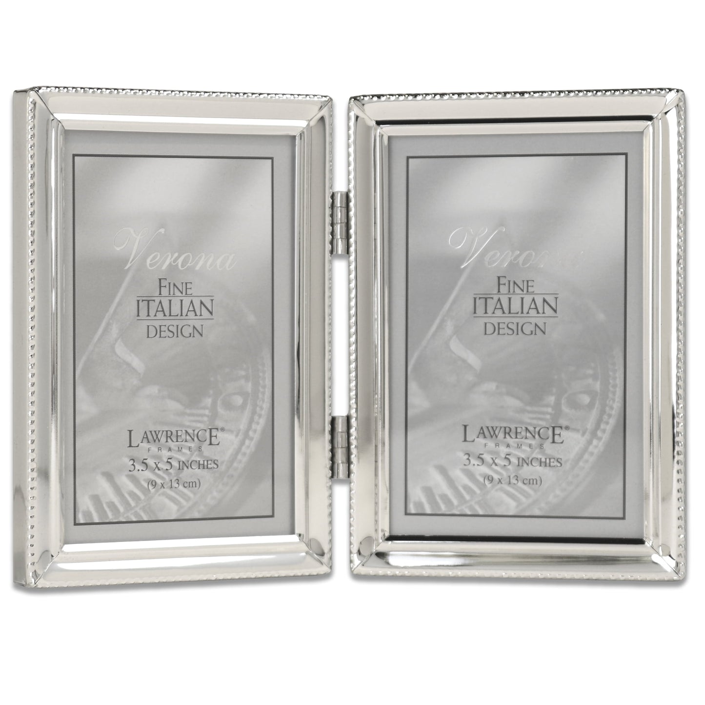 Lawrence Frames 3.66" x 5.47" Metal Picture Frame, Silver