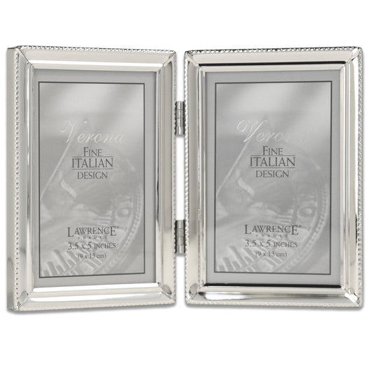 Lawrence Frames 3.66" x 5.47" Metal Picture Frame, Silver