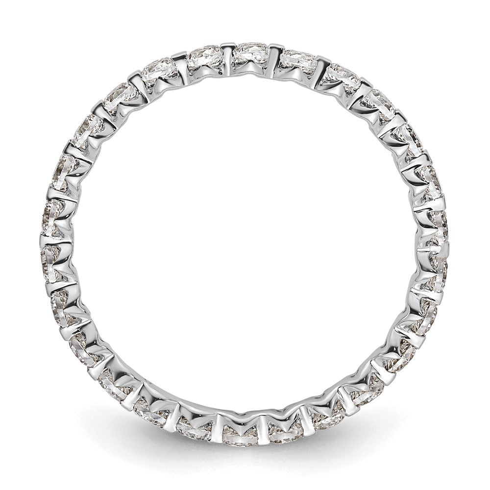 True Origin 14k White Gold 7/8 carat Lab Grown Diamond VS D E F Eternity Band