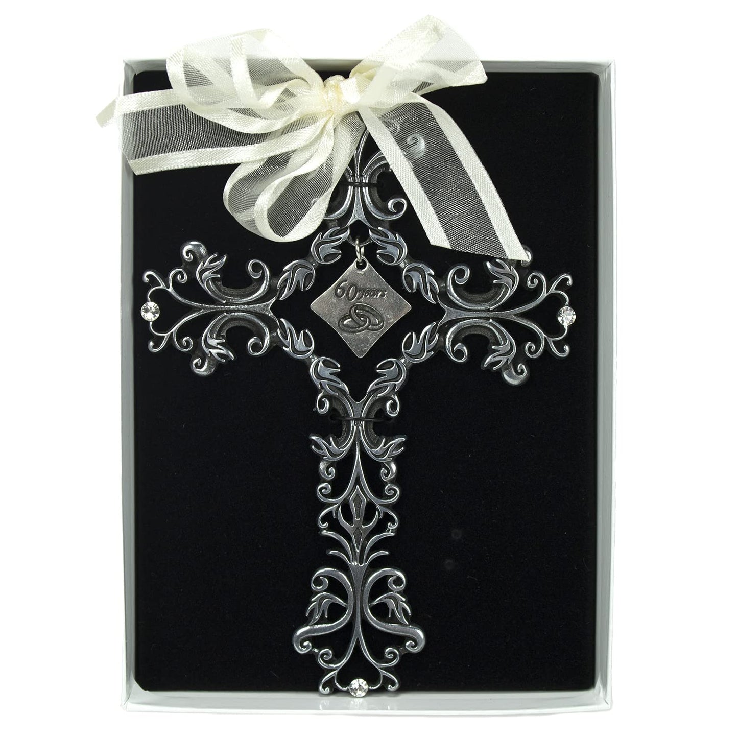 Cathedral Art FC321 60 Year Anniversary Wall Cross, 5-Inch High