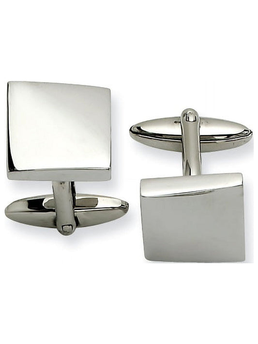Stainless Steel Polished Cuff Links